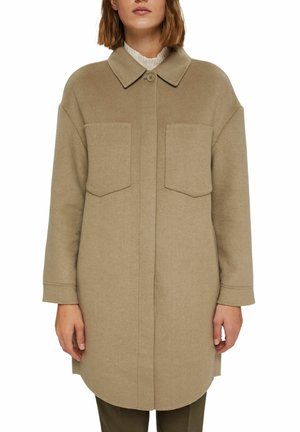 Klassisk frakke - mottled light green