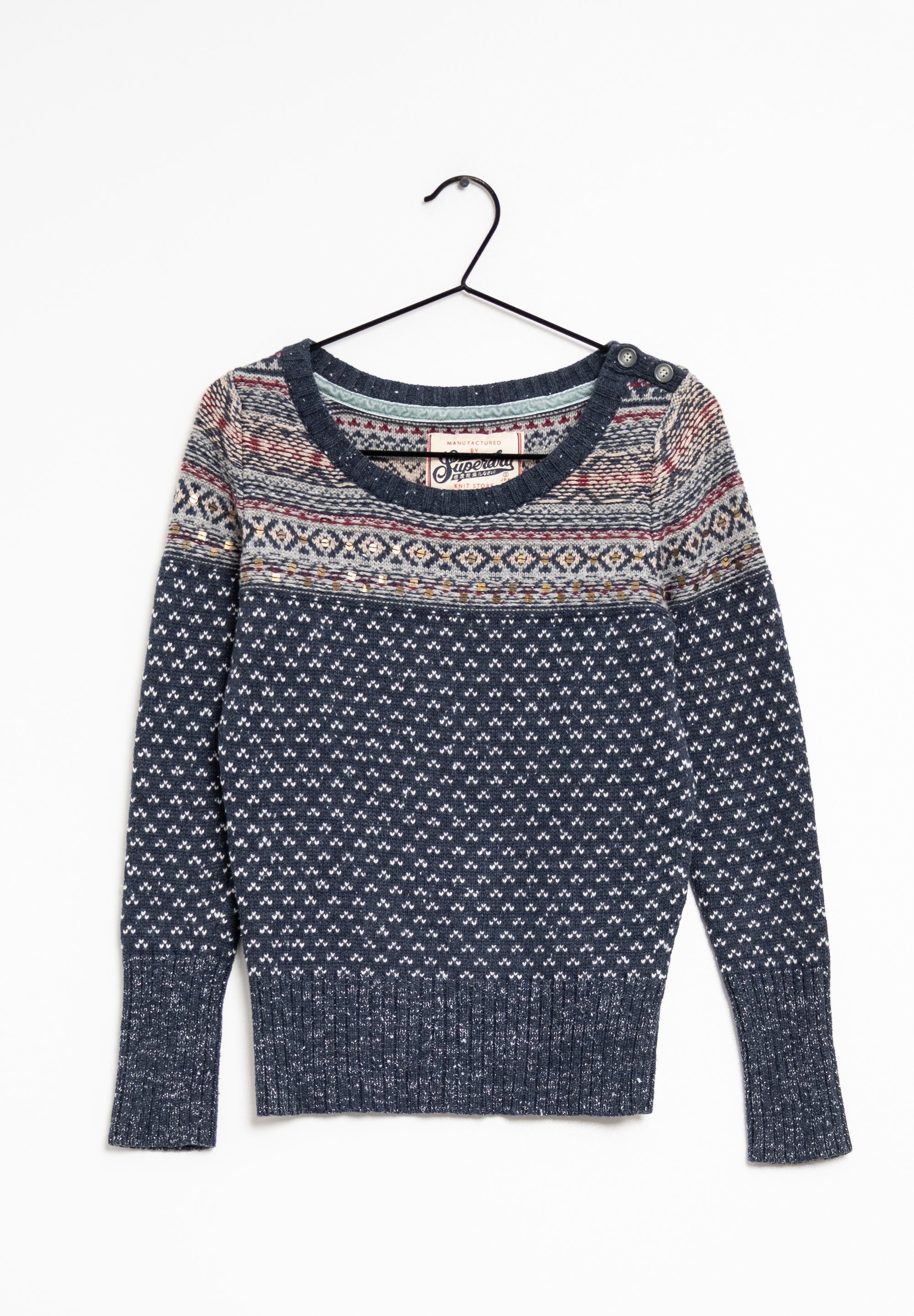 Superdry Jumper blue (Pre-owned)