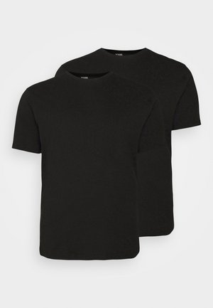 KARL LAGERFELD CREW NECK 2 PACK - T-shirt basic - black