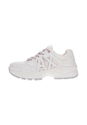Armani Exchange SNEAKERS - Sneakers basse - bianco e rosa