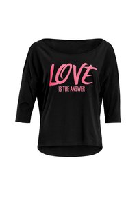 MCS001 ULTRA LIGHT - Pitkähihainen paita - black/glitter/neon pink