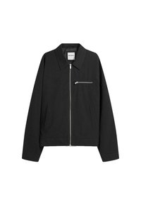 OVERSHIRT ZIP-UP - Ľahká bunda - black