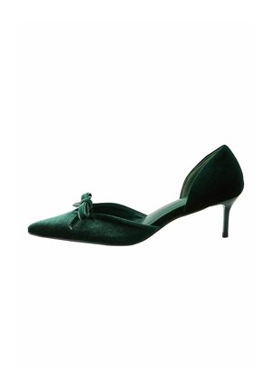 REGULAR FIT - FOREVER COMFORT BOW POINTED TOE TWO PART - Tacones - green velvet