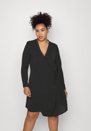 ONCMETTE WRAP DRESS - Day dress - black