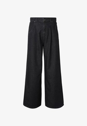 Urban Classics, PLEATED WITH LONG POCKET - Loose fit -farkut - black washed