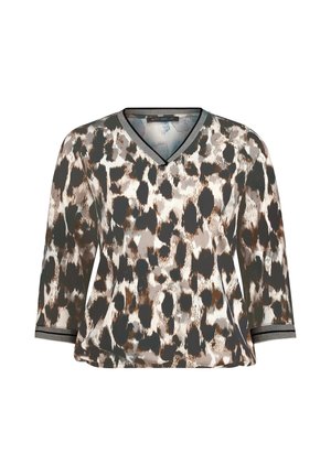 Betty Barclay, BETTY BARCLAY MIT PRINT BLUSENSHIRT - Blouse - beige schwarz