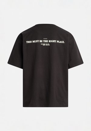 Redefined Rebel ABRAHAM BOXY FIT - T-shirt con stampa - black