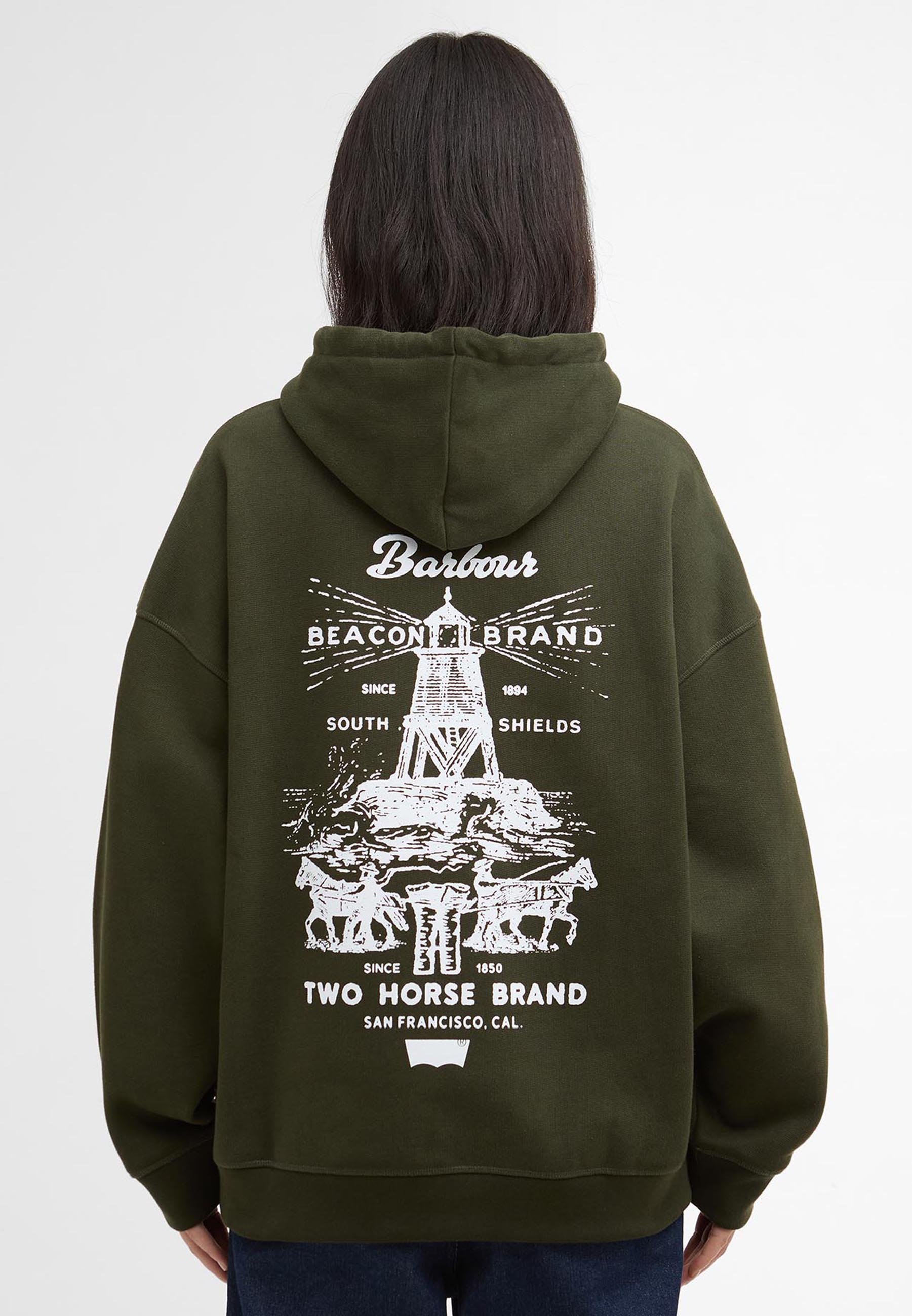 Barbour BARBOUR X LEVI'S® GRAPHIC HOODIE - Hoodie - rosin/dark