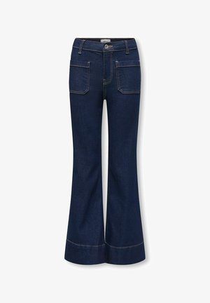 ONLY GIRLS, FLARED FIT JEANS KOGCYPRESS FLARED FIT JEANS - Avar lõikega teksad - dark blue denim