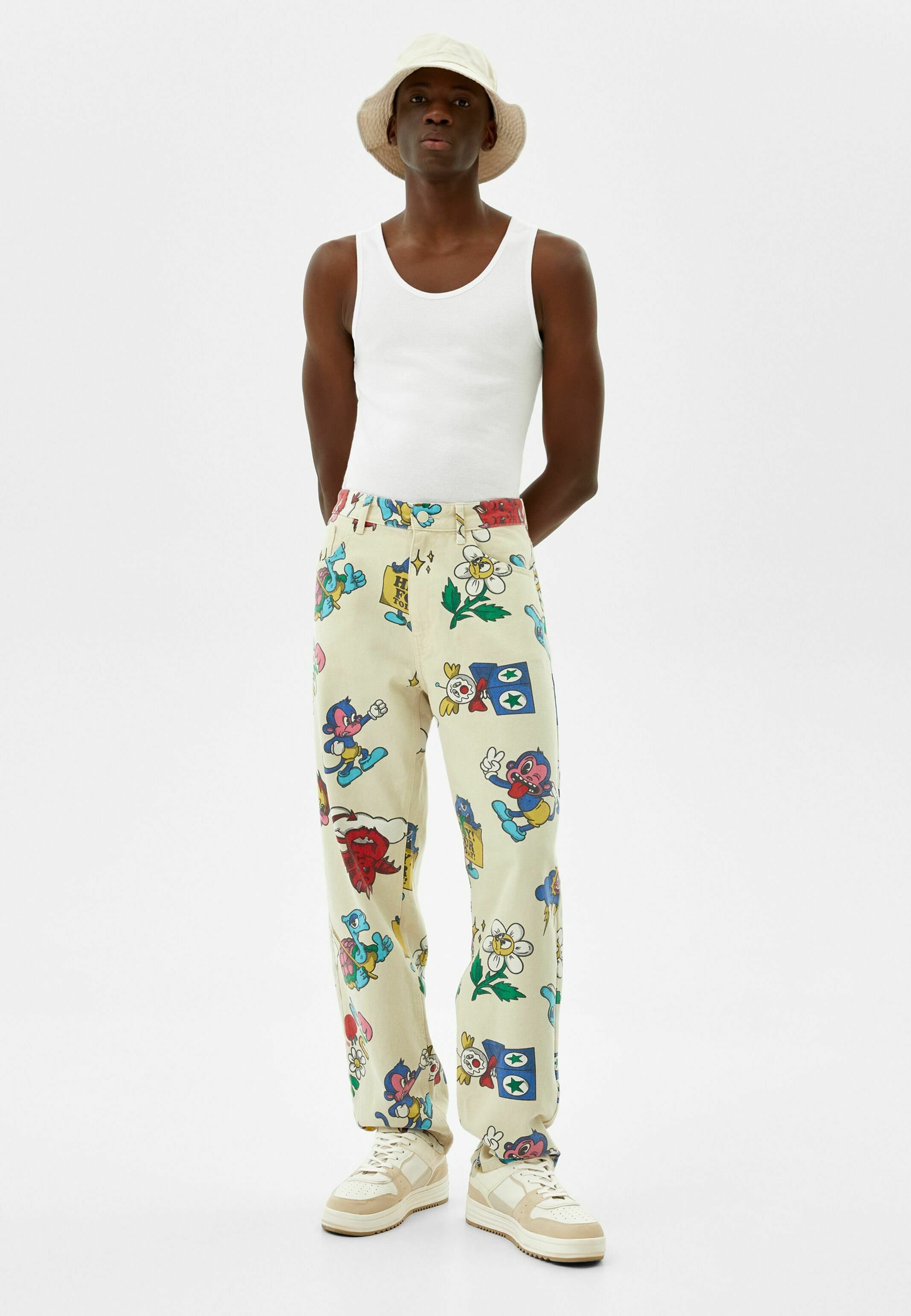 Bershka Jeans a sigaretta - beige - Zalando.it