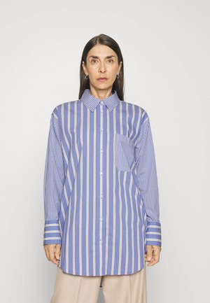 LONG SHIRT WITH CHEST POCKET - Blouse - mid blue