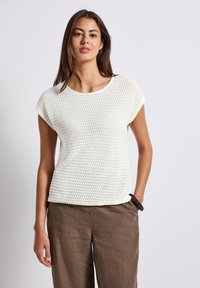 Street One - STRUKTUR - Print T-shirt - weiß Thumbnail Image 1