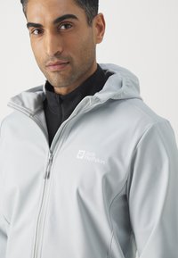Jack Wolfskin BORNBERG HOODY - Softshell-jope - cool grey