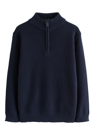 ZIP NECK - Džemper - navy blue
