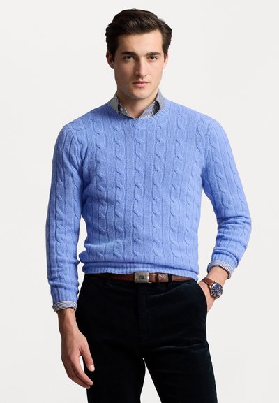 Polo Ralph Lauren THE ICONIC CABLE KNIT CASHMERE JUMPER UNISEX - Camisola - new litchfield blue
