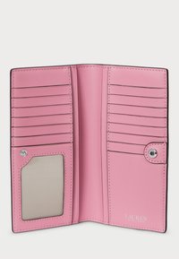 Lauren Ralph Lauren CROSSHATCH LEATHER SLIM WALLET - Portafoglio - rose mauve