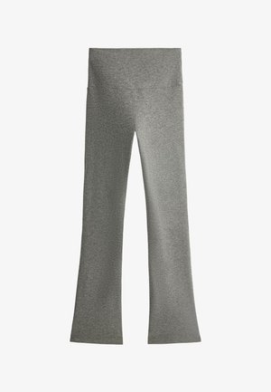 OYSHO, HIGH-RISE COMFORTLUX FLARE TROUSERS - Legging (type pantalon) - mottled grey melange