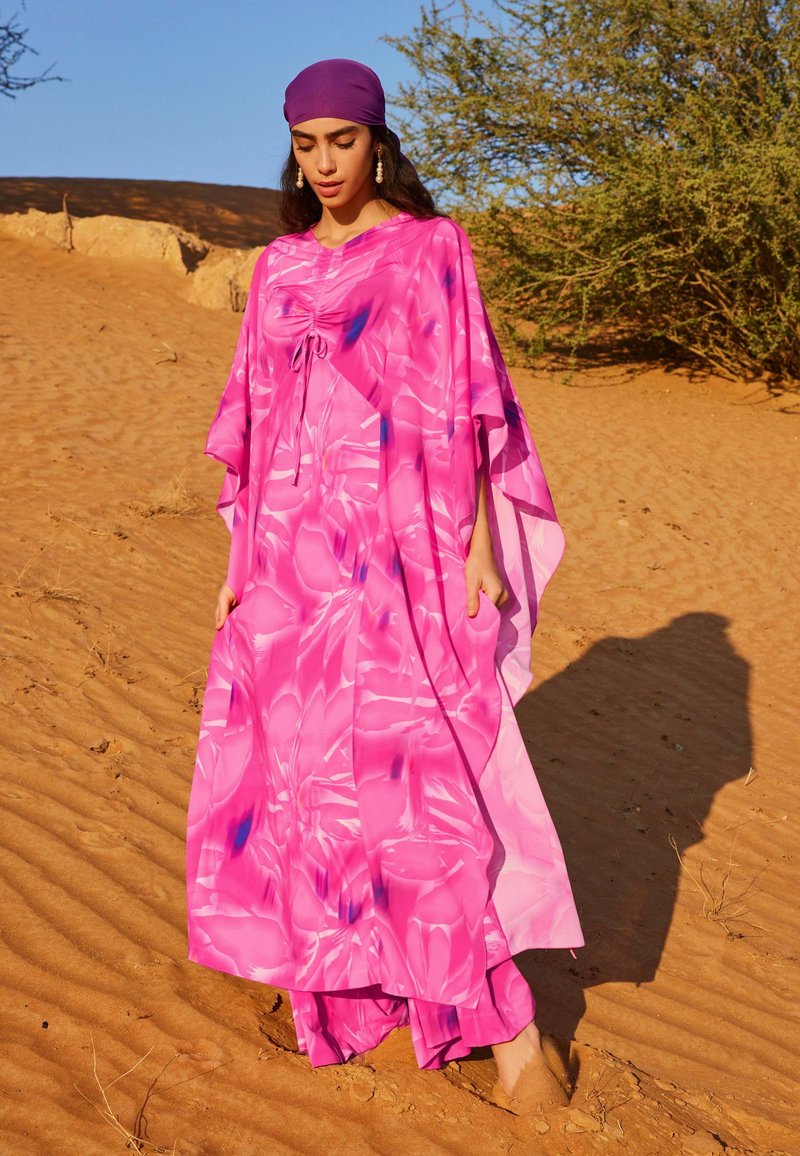 Next Maxi ruha - pink floral