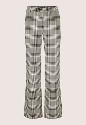 MADELEINE, MADELEINE HOSE WEITE HOSE IM GLENCHECK-MUSTER - Stoffhose - black   off-white
