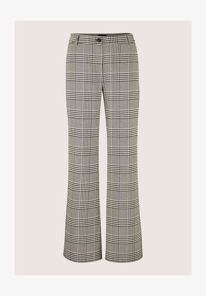 MADELEINE, MADELEINE HOSE WEITE HOSE IM GLENCHECK-MUSTER - Stoffhose - black off-white