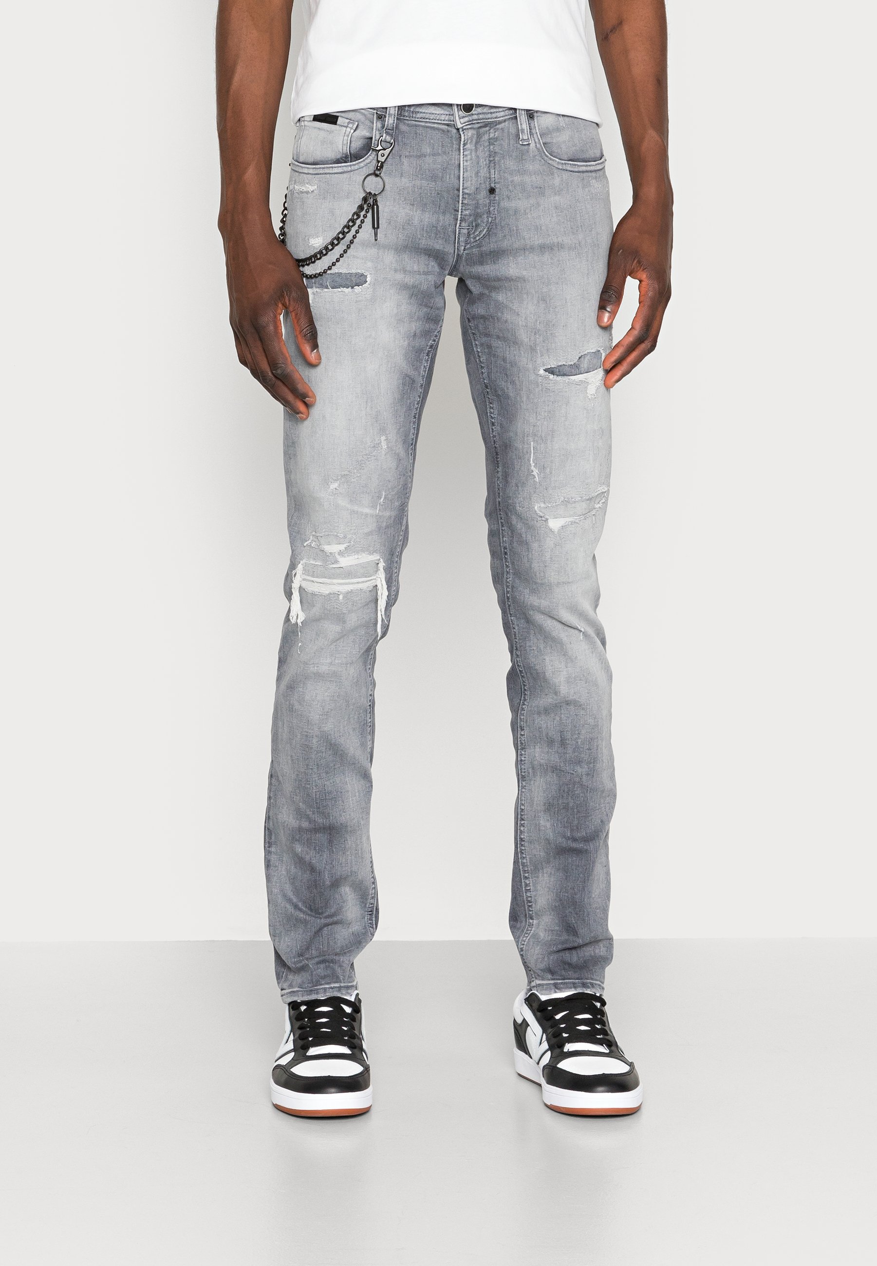 IGGY - Vaqueros tapered - antracite/denim gris - Zalando.es