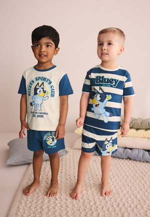 Next, REGULAR FIT - SHORT PYJAMAS 2 PACK - Pigiama - blue white bluey