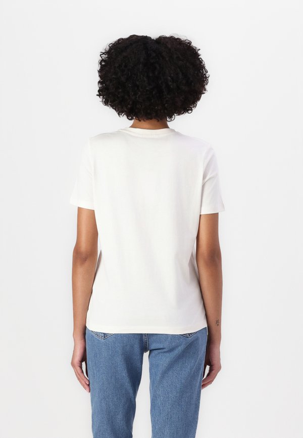 SCRIPT - Print T-shirt - ivory petal3
