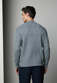 Next - FIT TEXTURED STITCH - Jumper - blue Thumbnail Image 1