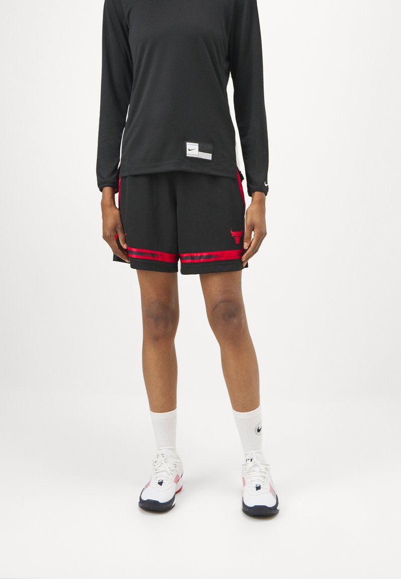 Nike Performance NBA CHICAGO BULLS CROSSOVER SHORT - Article de supporter d'équipe de club - black