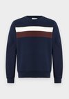 Sweatshirt - navy blue/flour/red vermouth