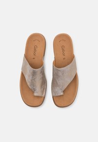 Gabor T-bar sandals - beige/muschel