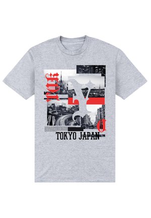 NEXT STOP JAPAN - Camiseta estampada - heather grey