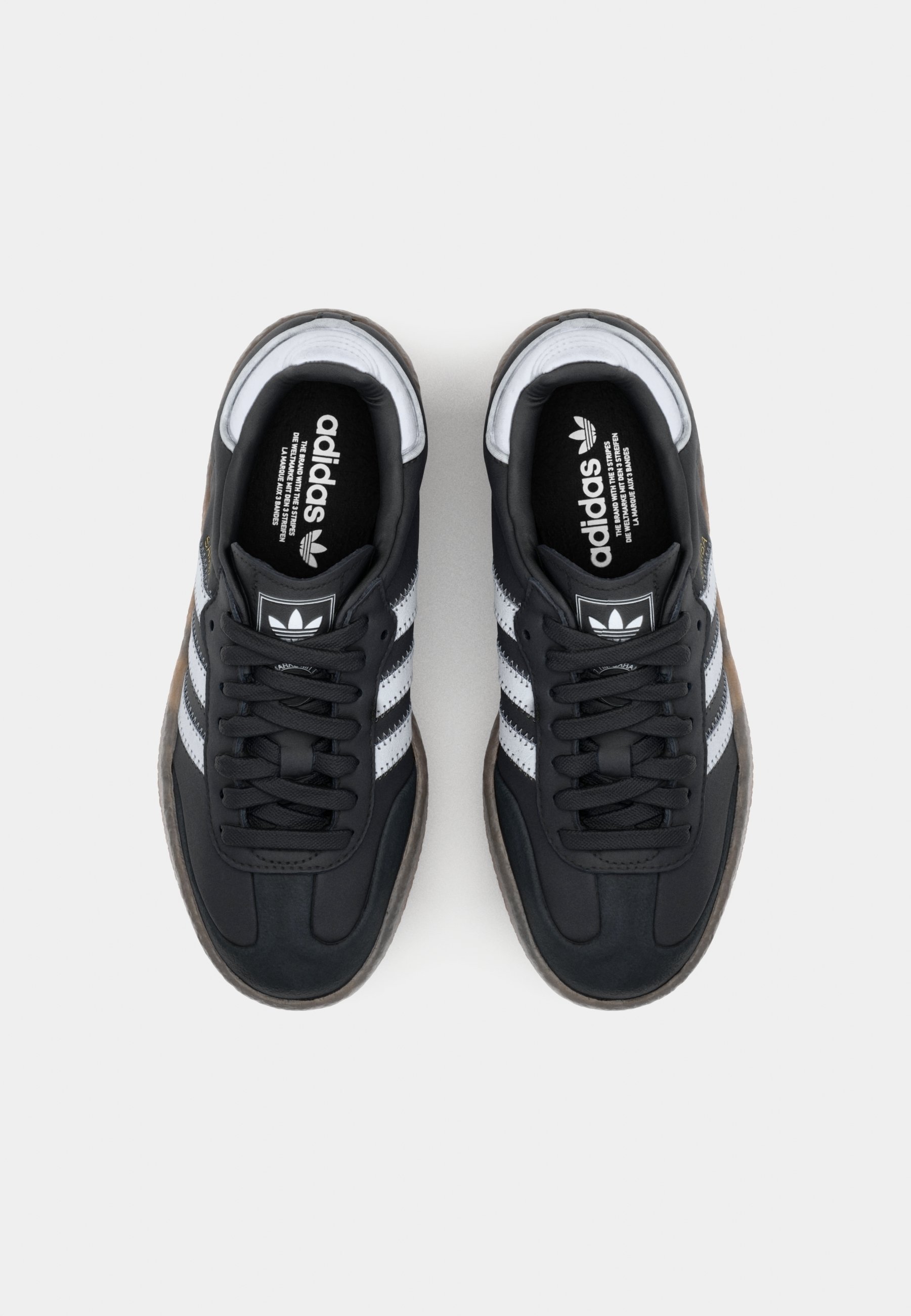 adidas jeans trainers black leather