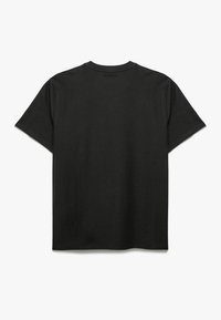 Sort kortærmet T-shirt lavet af glat bomuld. Rund hals design med regular fit og ingen synlige mønstre eller grafik.