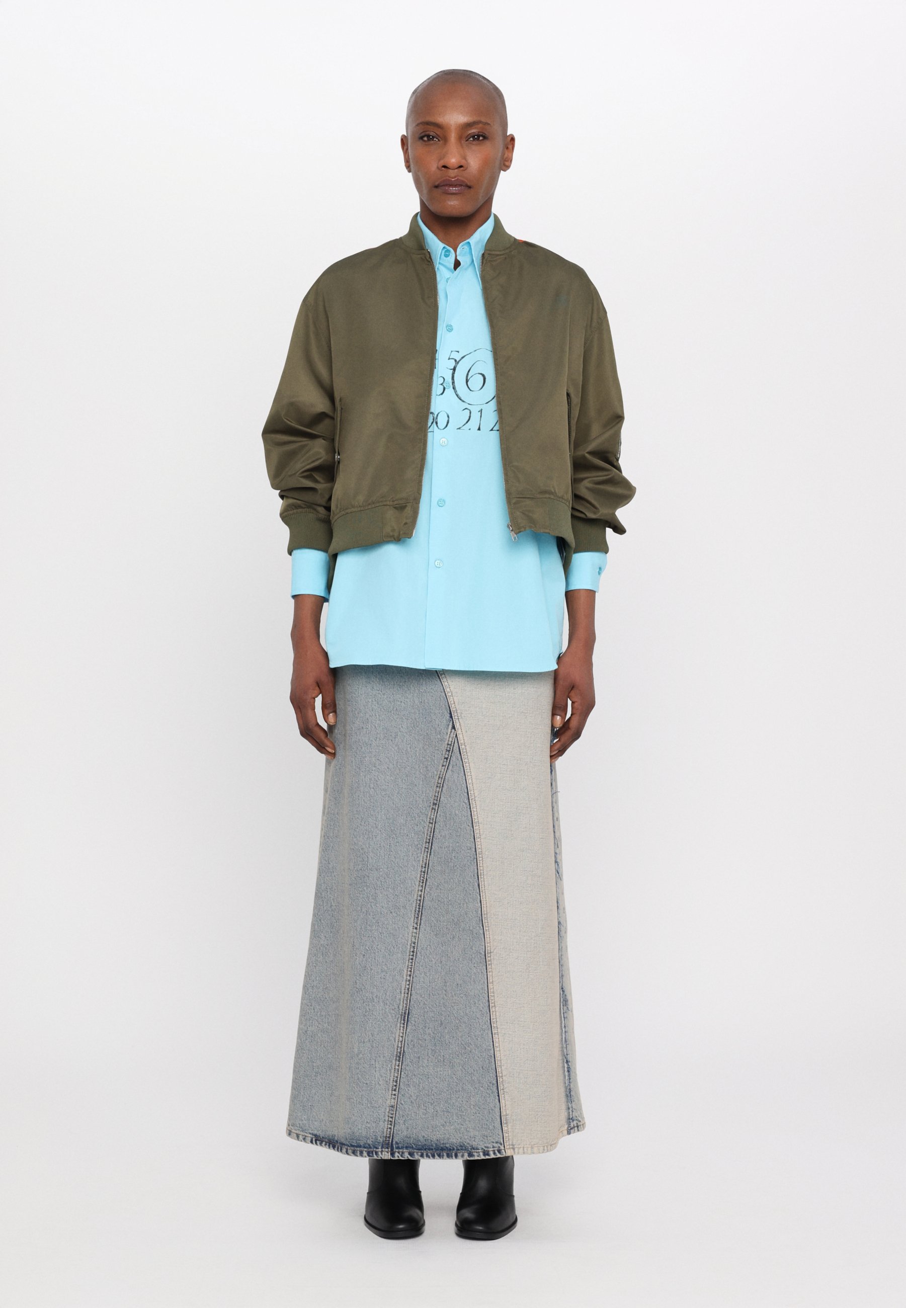 MM6 Maison Margiela Bomberjacke - military/orange/khaki - Zalando