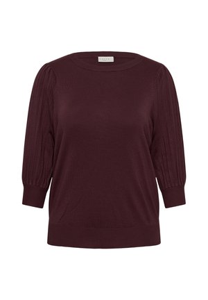 Kaffe Curve, KCLONI 3/4 SL KNIT PULLOVER - Strickpullover - fudge