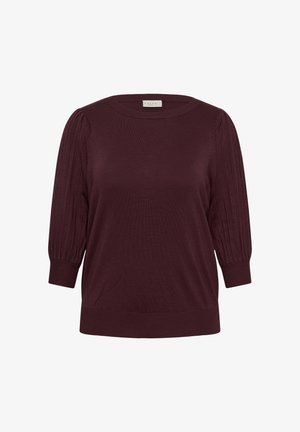 Kaffe Curve, KCLONI 3/4 SL KNIT PULLOVER - Strickpullover - fudge