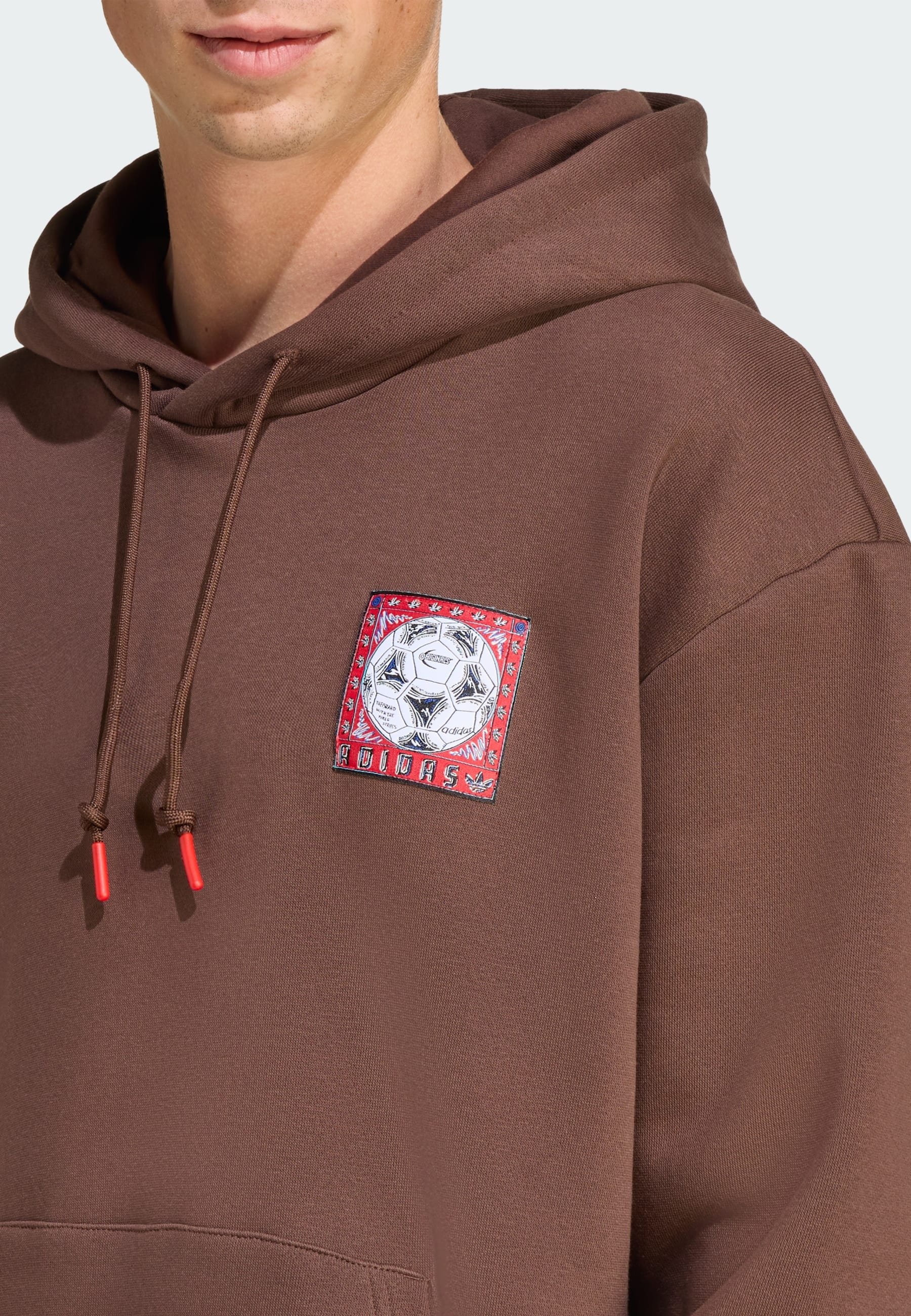 adidas Originals GRAPHIC HOODIE - Hoodie - auburn/bronze - Zalando