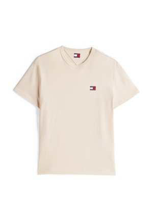 Tommy Jeans BADGE TEE - T-shirt - bas - newsprint