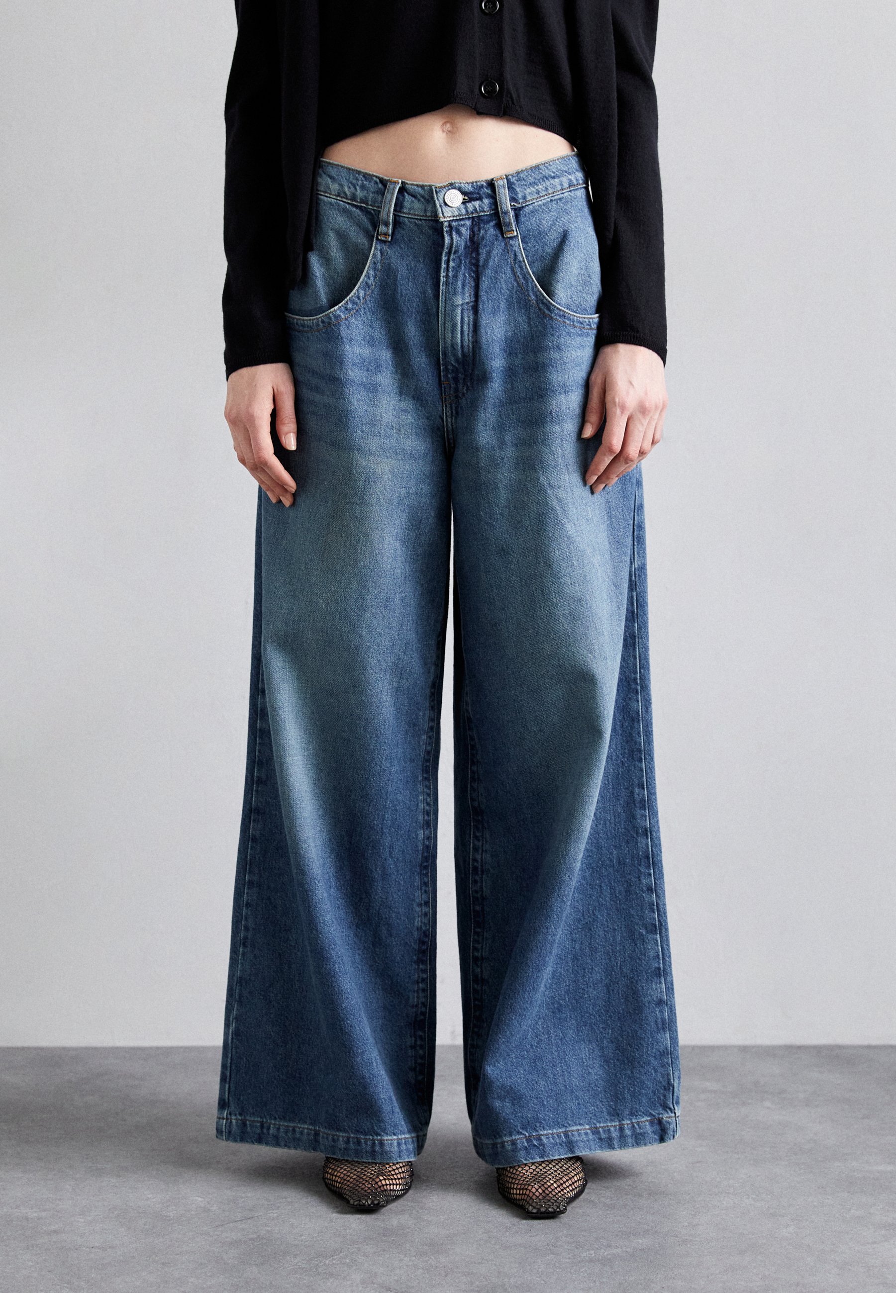 HI FI FNK】Sten Wide Denim FRAME THE SKATER JEAN Wide Leg