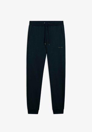 Pantaloni da jogging neri a tapered con vita regolabile, tasche laterali e logo "FREDDY" sulla coscia destra.