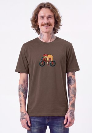 watapparel, SLOTH UNISEX - T-shirt imprimé - mocha