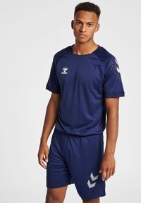 Hummel LEAD - T-shirt print - marine
