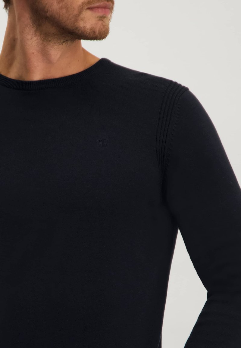 Herren Strickjacken | State of Art Strickpullover dark blue plain/dunkelblau - ZL94968 Herren Strickjacken | State of Art Strickpullover dark blue plain/dunkelblau - ZL94968