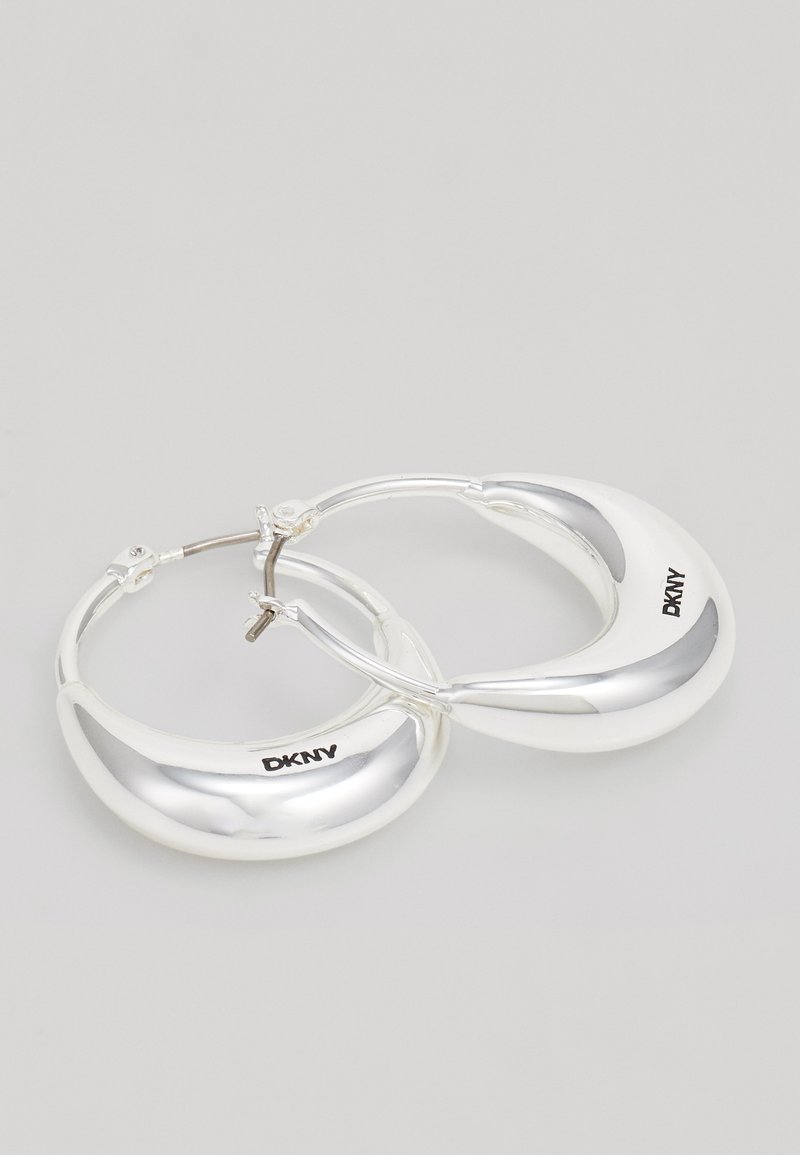 DKNY PUFFY HOOP Earrings silver-coloured Zalando