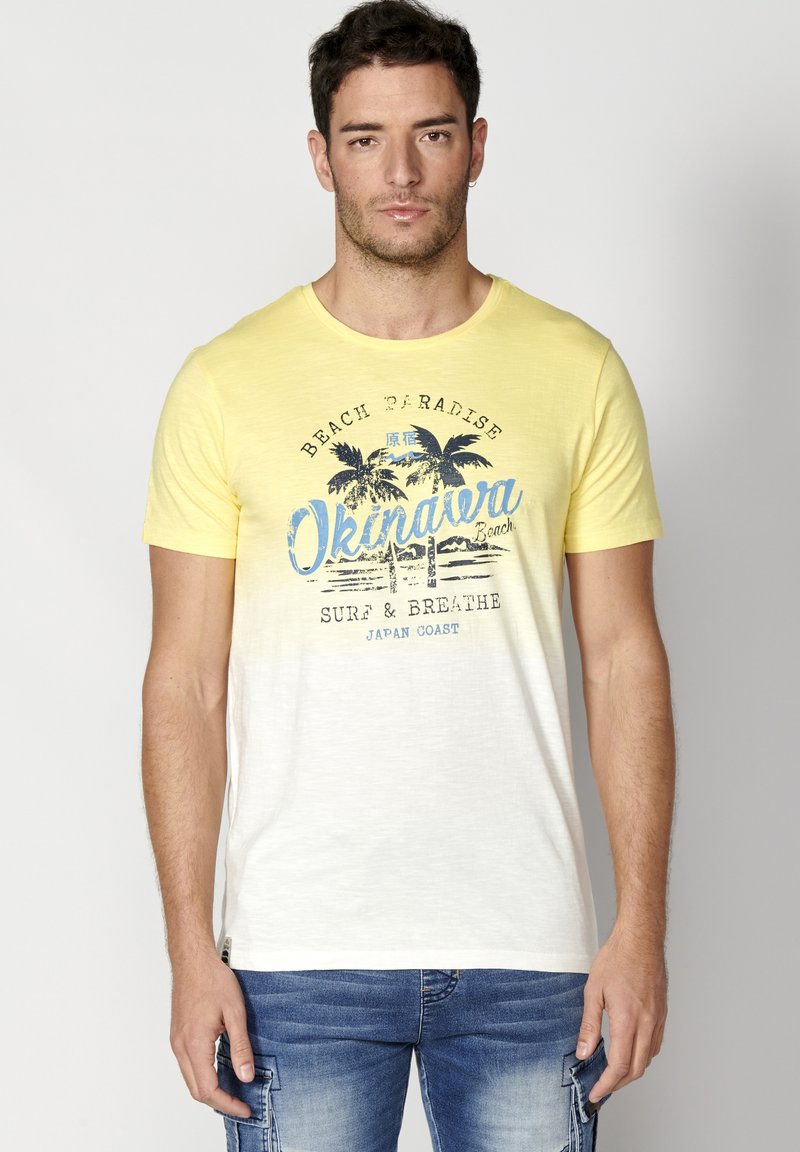 Koroshi SHORT SLEEVE - Apdrukāts T-krekls - amarillo yellow