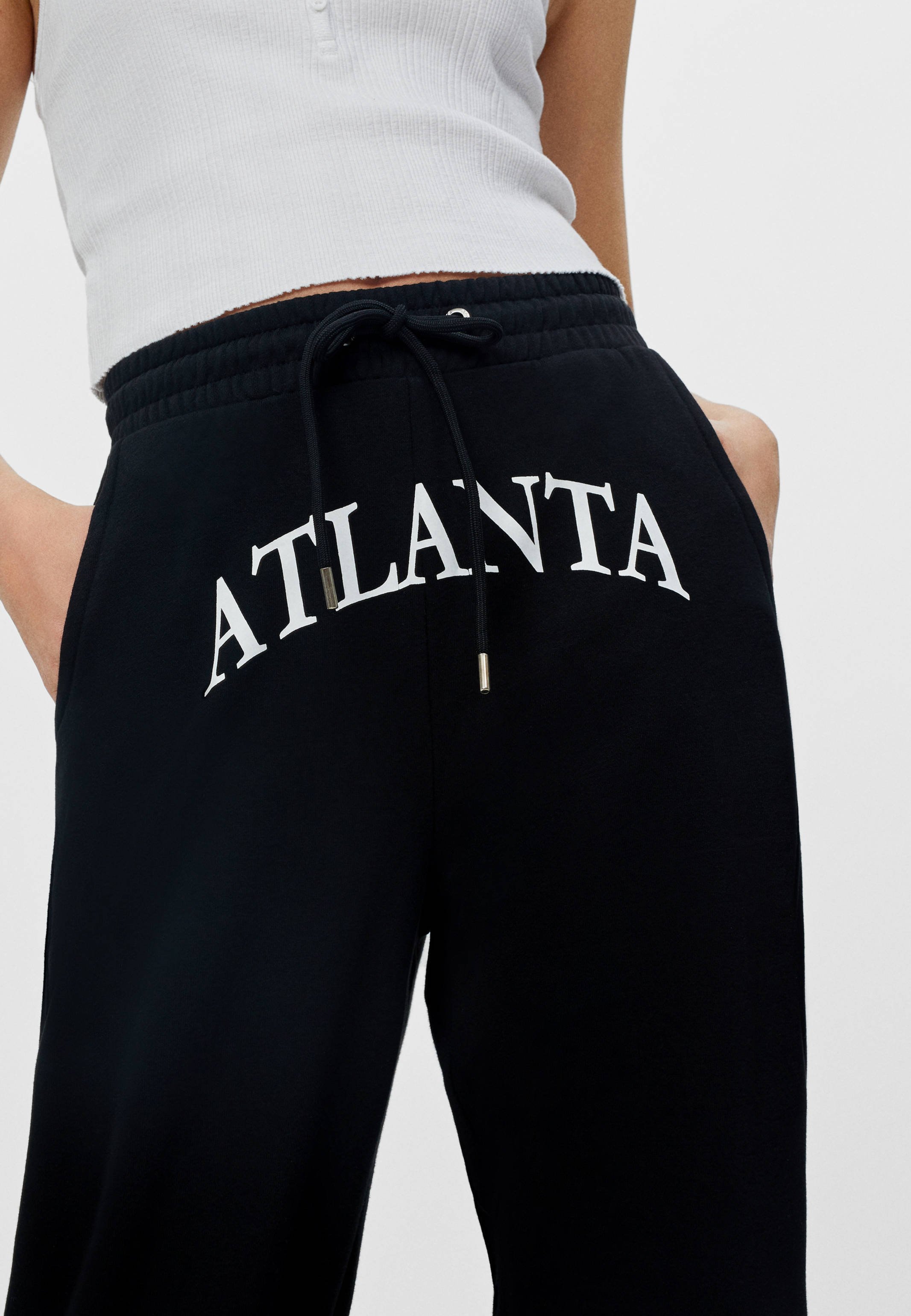 Bershka Pantaloni sportivi - black/nero - Zalando.it