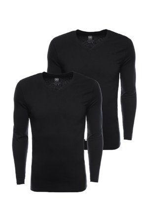 SET OF TWO - Langarmshirt - black