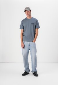 Barbour RELAXED SOUTER - T-Shirt print - blue stone