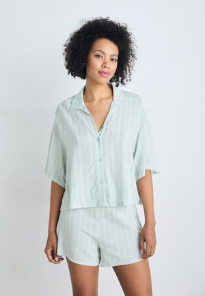 BUTTON DOWN - Pyžamový vrchný diel - judd light/sky grey